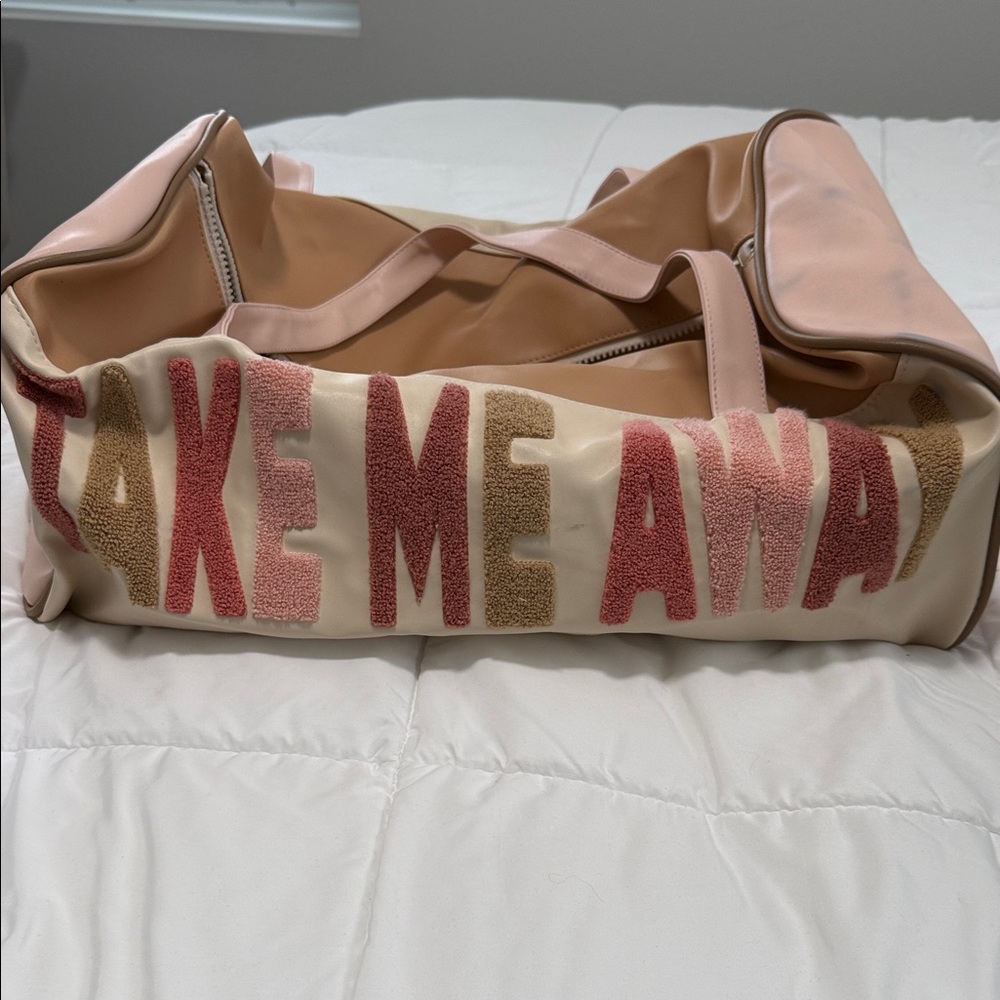 Stylish Pink and Cream Women's Bag